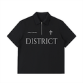 quarter zip Cotton Polo