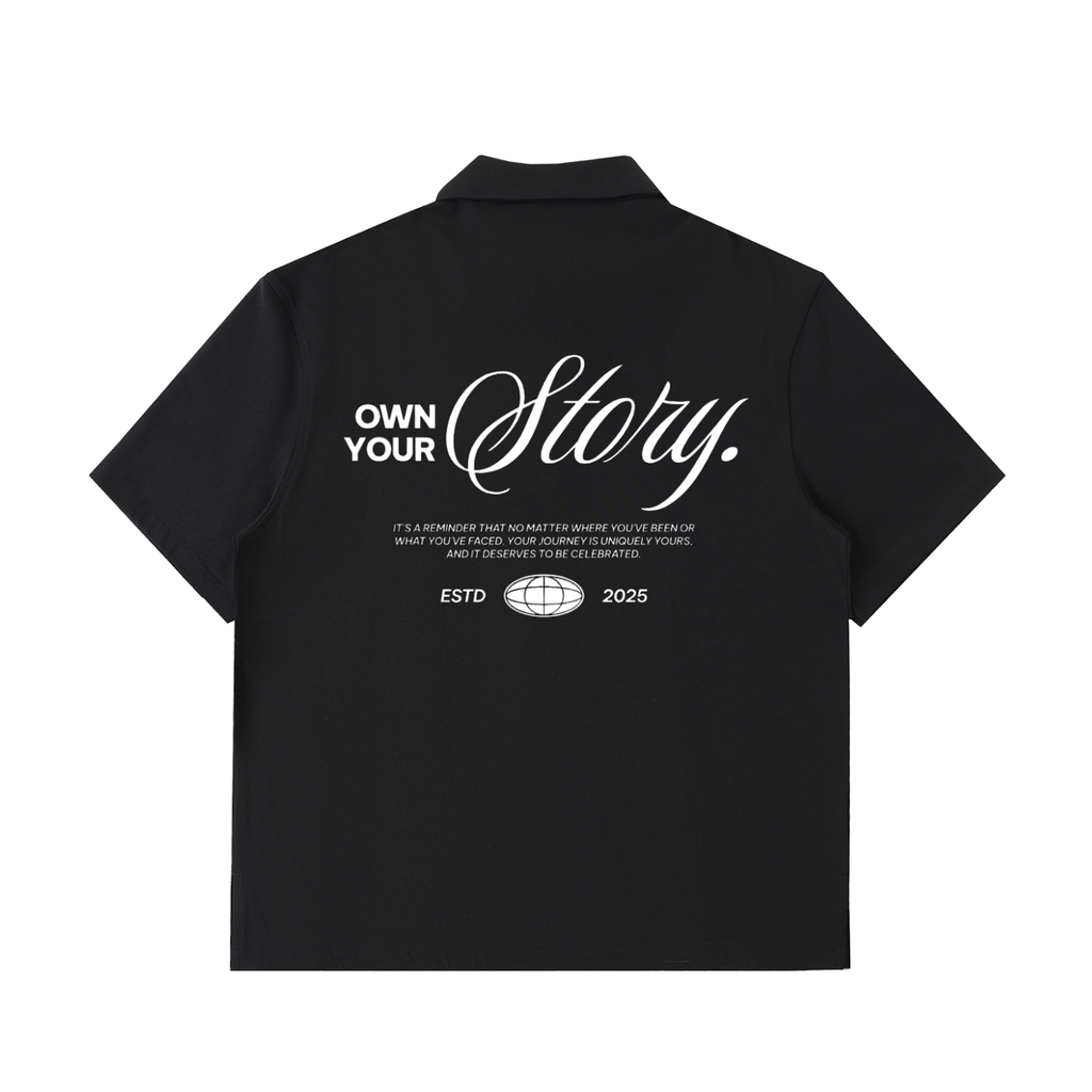 quarter zip Cotton Polo