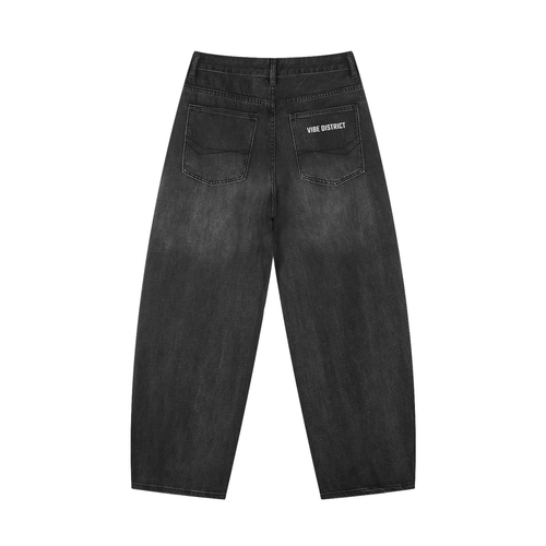 baggy Vintage Wash jeans black