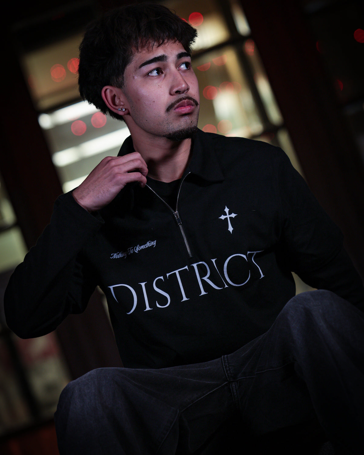 District Quarter-Zip Polo