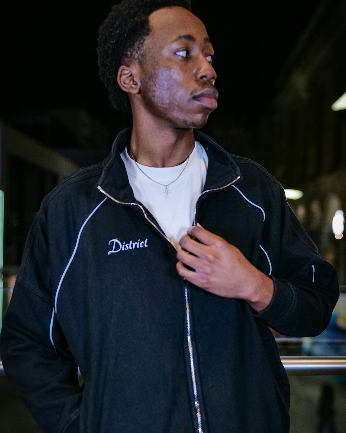 DISTRICT REFLECTIVE TRACK JACKET