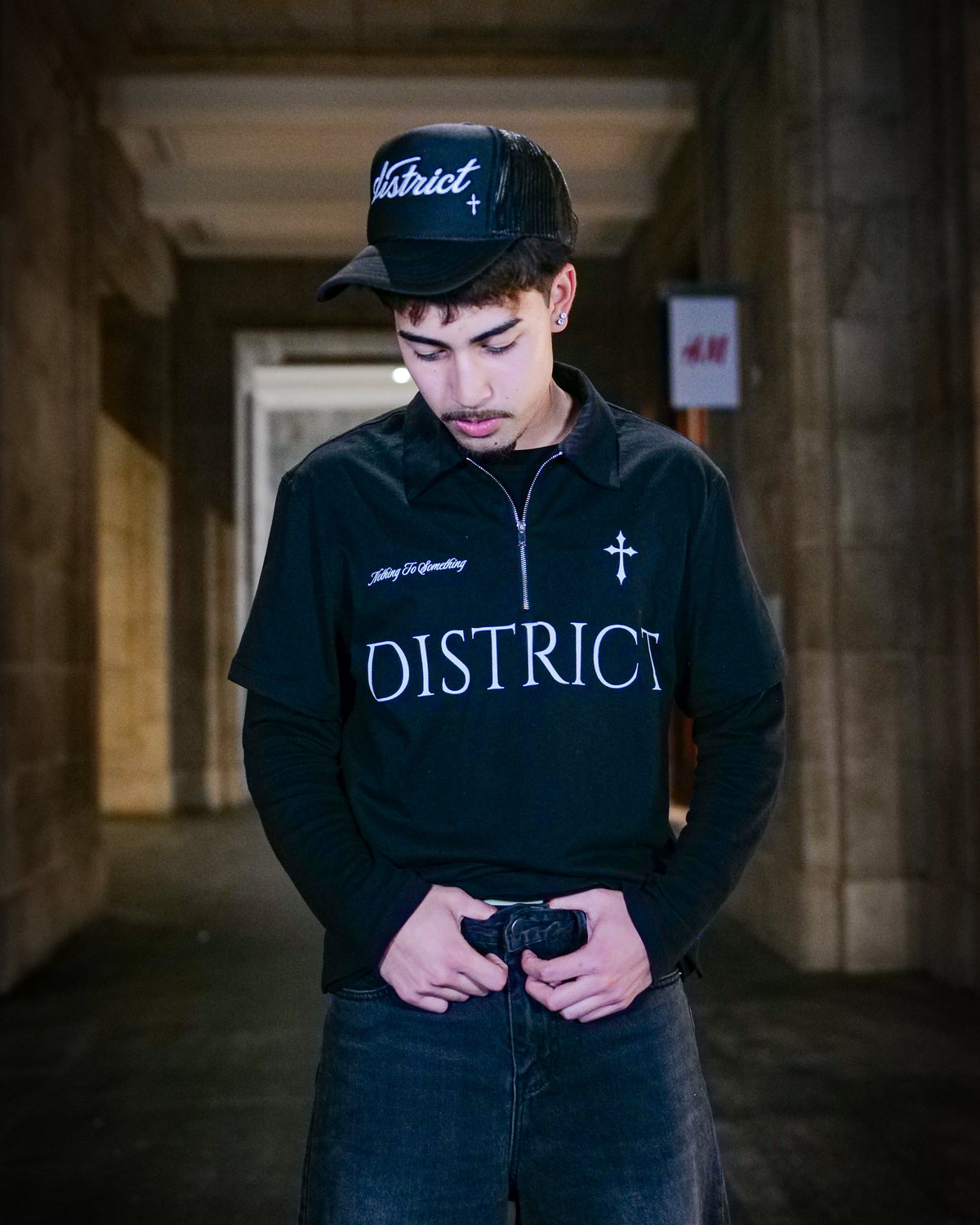 District Quarter-Zip Polo